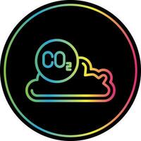 carbone dioxyde vecteur icône conception