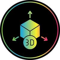 conception d'icône de vecteur de modèle 3d