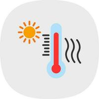 conception d'icône de vecteur de vague de chaleur