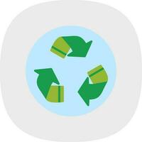 recycler la conception d'icônes vectorielles vecteur