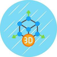 conception d'icône vectorielle de modélisation 3d vecteur