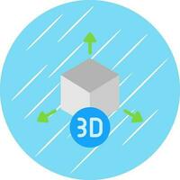 conception d'icône de vecteur de modèle 3d