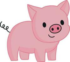 portrait de une porc vecteur illustration