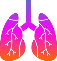 conception d'icône de vecteur de poumons