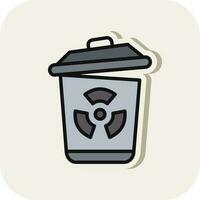 conception d'icône de vecteur de déchets toxiques