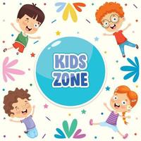 concept de zone pour enfants vecteur