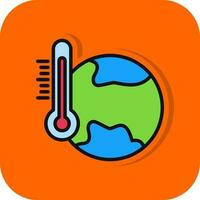 conception d'icône de vecteur de réchauffement climatique