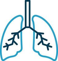 conception d'icône de vecteur de poumons