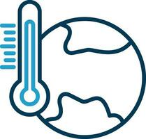 conception d'icône de vecteur de réchauffement climatique