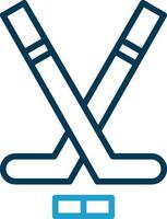conception d'icône de vecteur de hockey