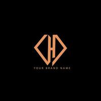 chd orang Couleur texte logo conception vecteur