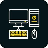 conception d'icône de vecteur d'ordinateur