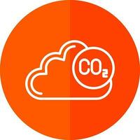 conception d'icône vectorielle co2 vecteur