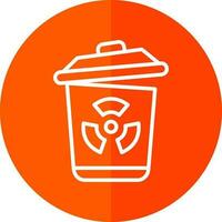 conception d'icône de vecteur de déchets toxiques