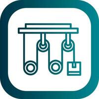 conception d'icône de vecteur de poulie