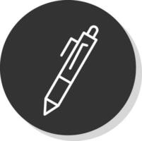 Fontaine stylo vecteur icône conception