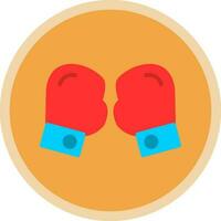 conception d'icône vectorielle de gants de boxe vecteur