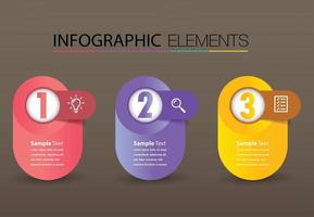 infographie de bannière de modèle de zone de texte moderne vecteur
