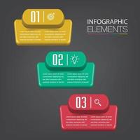 infographie de bannière de modèle de zone de texte moderne vecteur