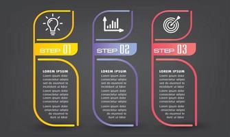 infographie de bannière de modèle de zone de texte moderne vecteur