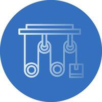conception d'icône de vecteur de poulie