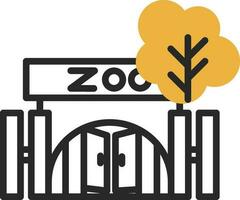 conception d'icône de vecteur de zoo