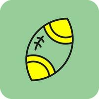 le rugby Balle vecteur icône conception