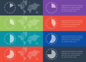 infographie de la chronologie vectorielle vecteur