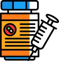 conception d'icône de vecteur de drogue