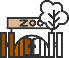 conception d'icône de vecteur de zoo