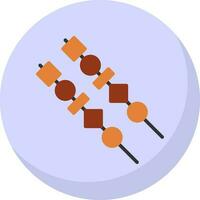 conception d'icônes vectorielles satay vecteur