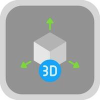 conception d'icône de vecteur de modèle 3d