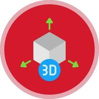 conception d'icône de vecteur de modèle 3d