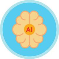 conception d'icône de vecteur de cerveau