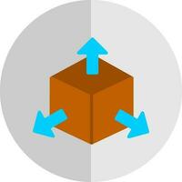 conception d'icône de vecteur de cube