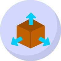 conception d'icône de vecteur de cube