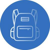 conception d'icône de vecteur de sac d'école