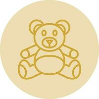 conception d'icône de vecteur d'ours en peluche