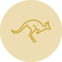 kangourou vecteur icône conception