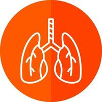 conception d'icône de vecteur de poumons