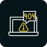 Conception d'icône de vecteur d'erreur 404