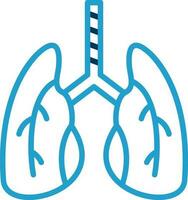 conception d'icône de vecteur de poumons