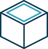 conception d'icône de vecteur de cube