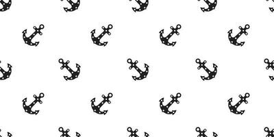 ancre sans couture modèle vecteur bateau pirate barre isolé écharpe nautique maritime polka point mer océan répéter fond d'écran tuile Contexte