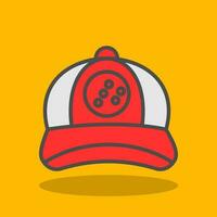 conception d'icône de vecteur de casquette de baseball