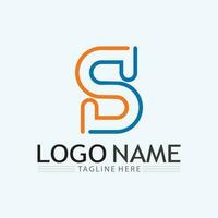 affaires entreprise s lettre logo et s logo conception vecteur