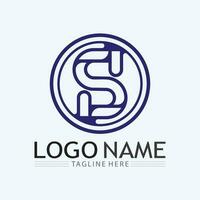 affaires entreprise s lettre logo et s logo conception vecteur