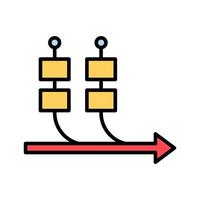 icône de vecteur de kanban