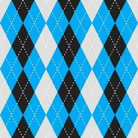 noir et bleu Couleur argyle modèle. argyle vecteur modèle. argyle modèle. sans couture géométrique modèle pour vêtements, emballage papier, toile de fond, arrière-plan, cadeau carte, chandail.