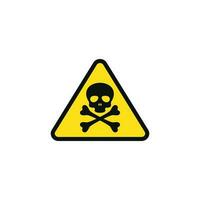 toxique danger mise en garde avertissement symbole conception vecteur